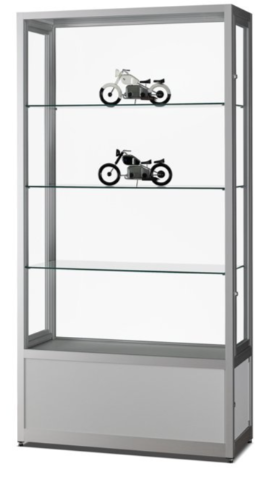 staubdichte Glasvitrine V8 1000-O-TECH