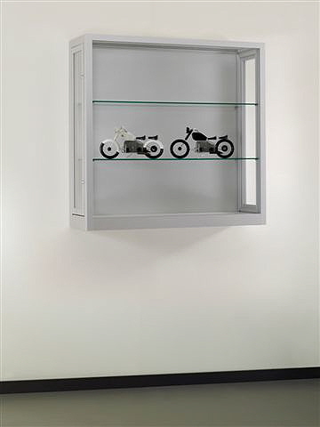 staubdichte Glasvitrine V8 1000-W-TECH